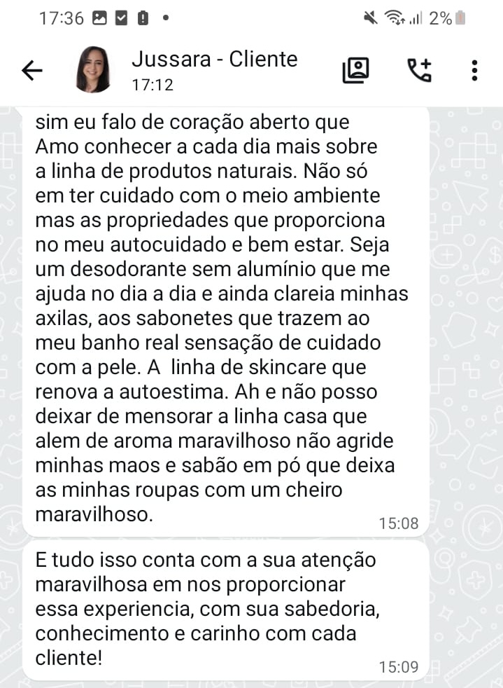 Depoimento original de Jussara
